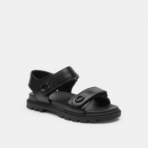 Black Coach Brynn Sandal Women Sandals | 945LEPNUW