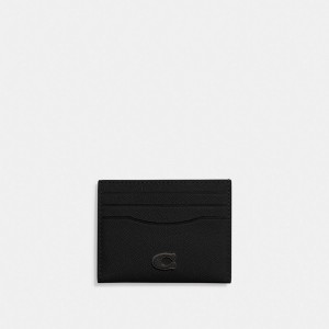 Black Coach Card Case Men Card Cases & Money Clips | 435RKYDJB