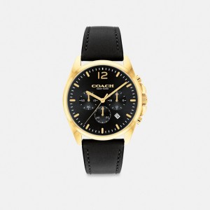 Black Coach Greyson Watch, 43 Mm Men Watches | 570BTARHZ