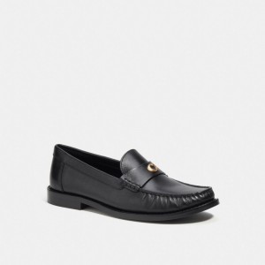 Black Coach Jolene Loafer Women Flats & Loafers | 753AQSMFE