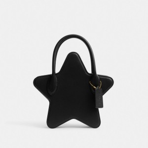 Black Coach Star Bag In Regenerative Leather Women Crossbody Bags | 124GHYCSO