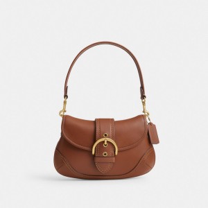 Brass/1941 Saddle Coach Soho Bag In Regenerative Leather Women Shoulder Bags & Hobos | 849TPMKNX