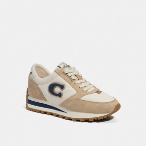 Chalk/Oat Coach Runner Men Sneakers | 018KUAFVP