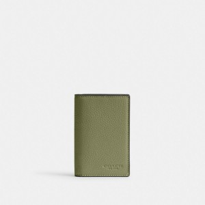 Moss Coach Bifold Card Case Men Card Cases & Money Clips | 106YCUFRX