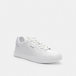 Optic White Coach Lowline Low Top Men Sneakers | 320HTEKPR