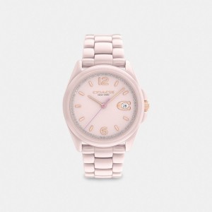 Pink Coach Greyson Watch, 36 Mm Women Watches | 283SETFXI