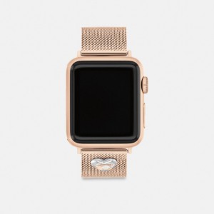 Rose Gold Coach Apple Watch® Strap, 38 Mm, 40 Mm And 41 Mm Women Watches | 197IPOQXW