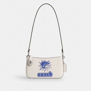 Silver Coach The Lil Nas X Drop Penn Shoulder Bag Women Shoulder Bags & Hobos | 307KZXJGA