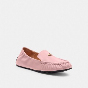 Soft Pink Coach Ronnie Loafer Women Flats & Loafers | 971PNTQEU