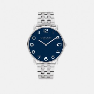 Stainless Steel Coach Elliot Watch, 41 Mm Men Watches | 834UNYGDS