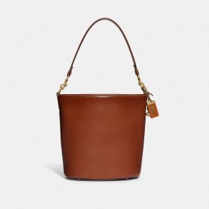 glovetanned leather/Brass/1941 Saddle Coach Dakota Bucket Bag Women Shoulder Bags & Hobos | 038EXNPUF