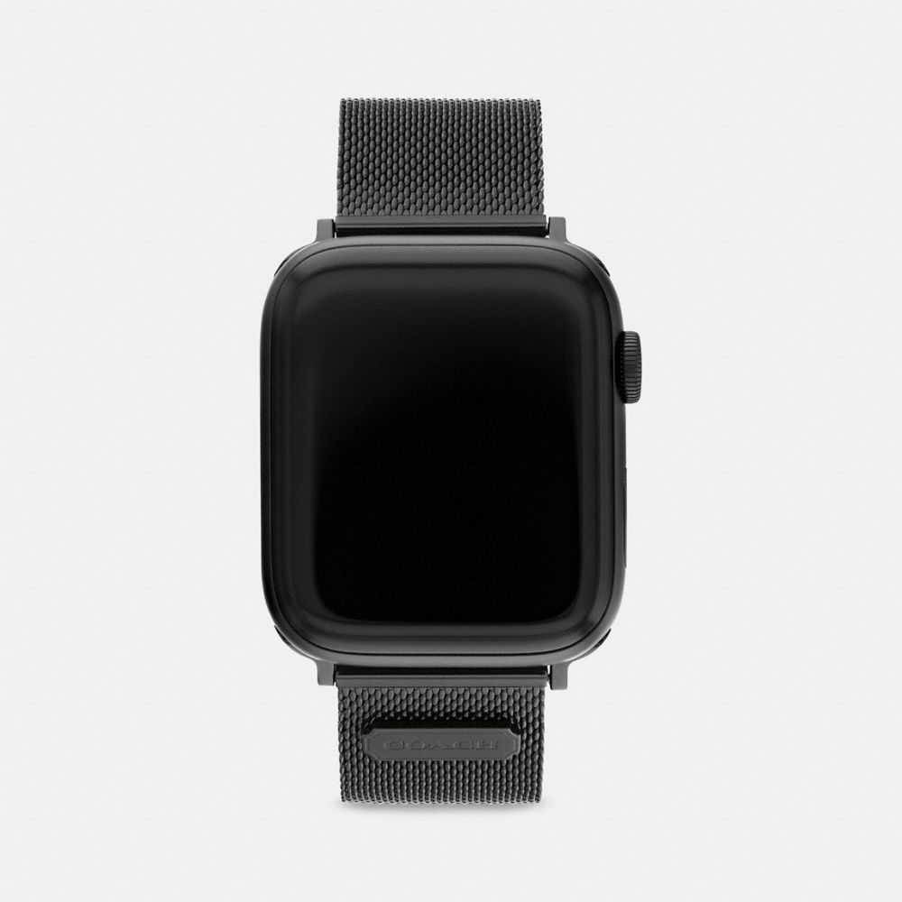 Black Coach Apple Watch® Strap, 42 Mm And 44 Mm Women Watches | 036XQTCHA