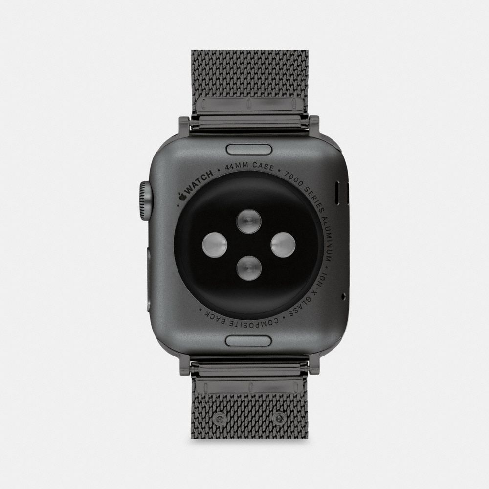 Black Coach Apple Watch® Strap, 42 Mm And 44 Mm Men Watches | 714ZLVJIP