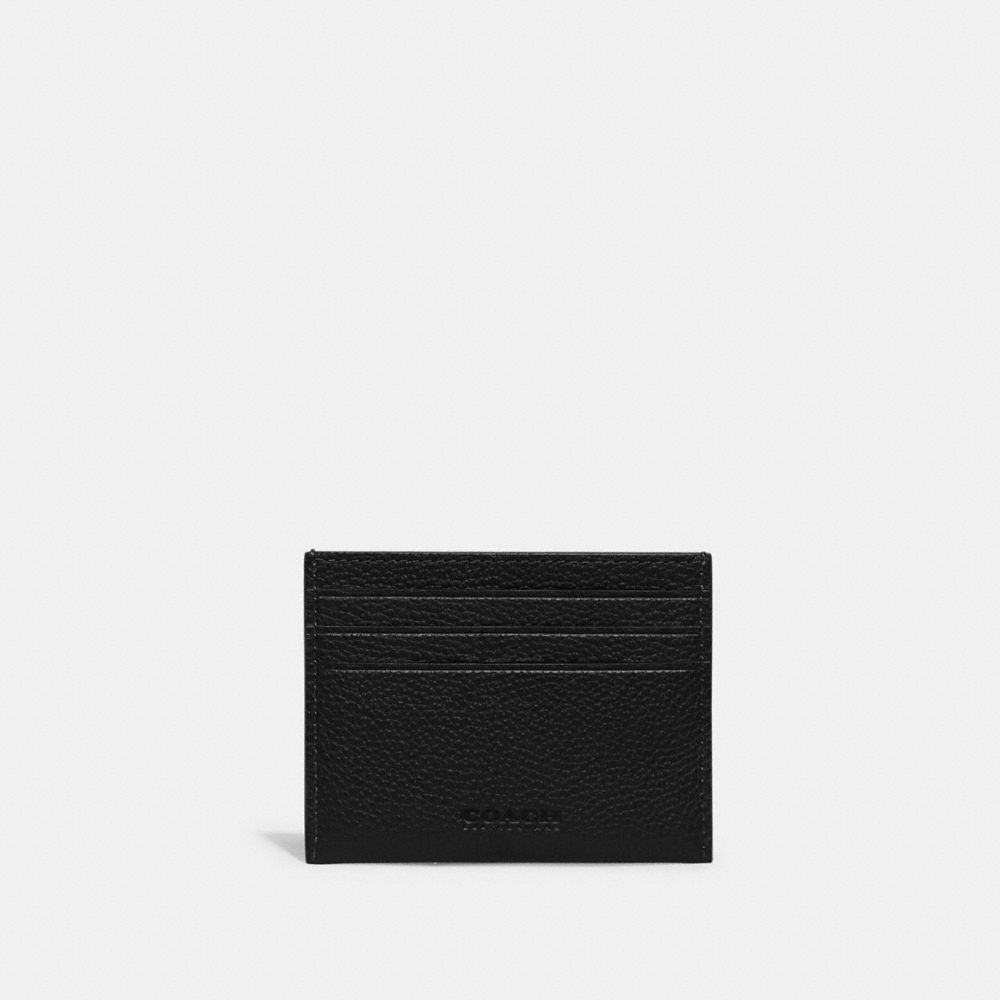 Black Coach Card Case Men Card Cases & Money Clips | 723SQWRCV