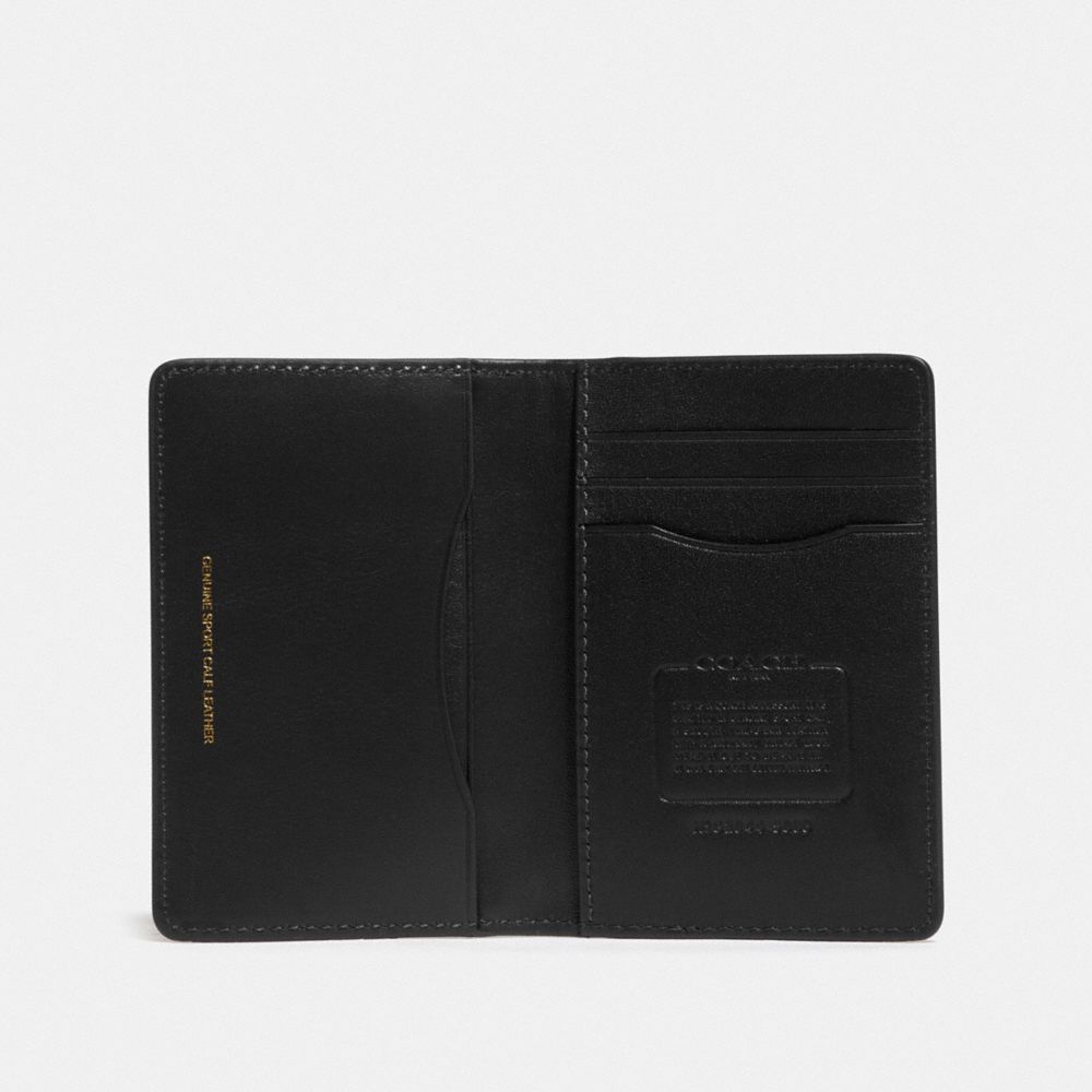 Black Coach Card Wallet Men Card Cases & Money Clips | 759RINPQB