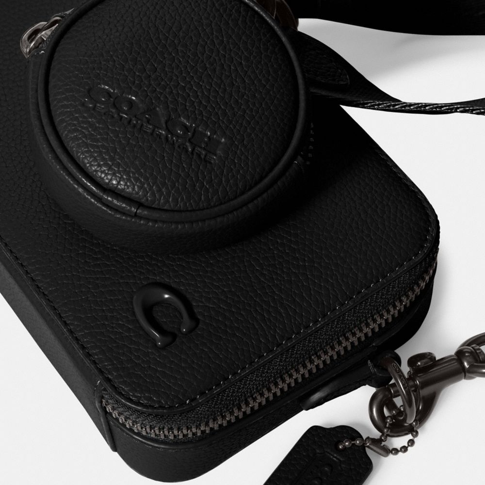 Black Coach Charter Slim Crossbody Men Messenger & Crossbody | 047CLHRBY