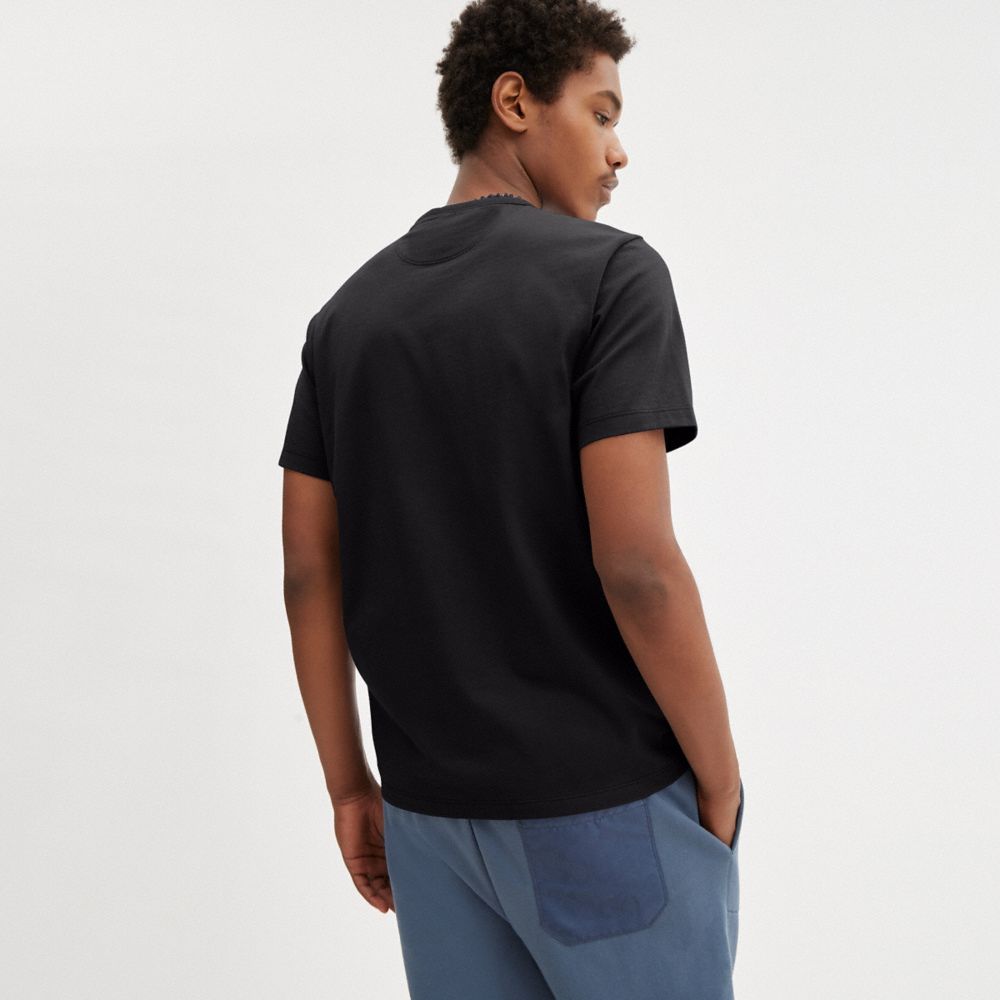 Black Coach Essential T Shirt Men Tops & Bottoms | 350TCXBYJ