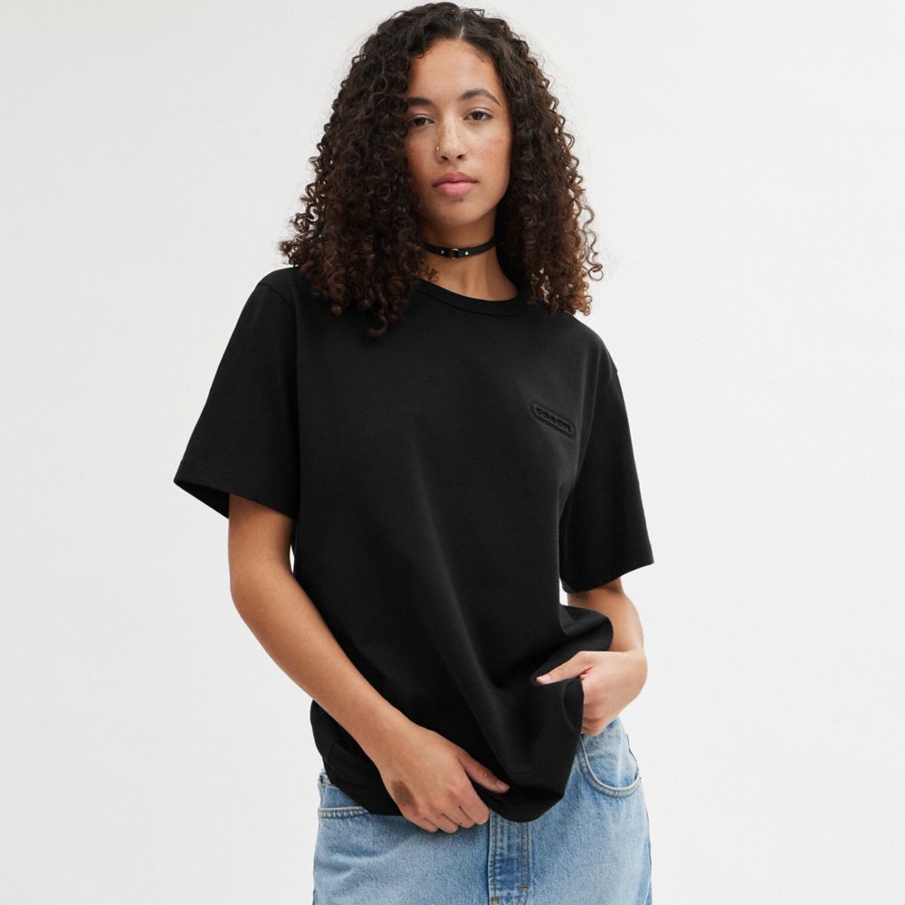 Black Coach Essential T Shirt Men Tops & Bottoms | 350TCXBYJ