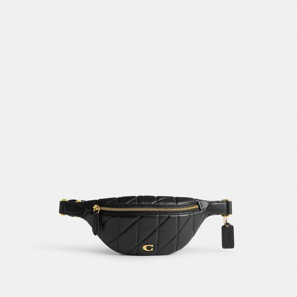 Black Coach Essential With Pillow Quilting Women Belt Bags | 502EDWTUN