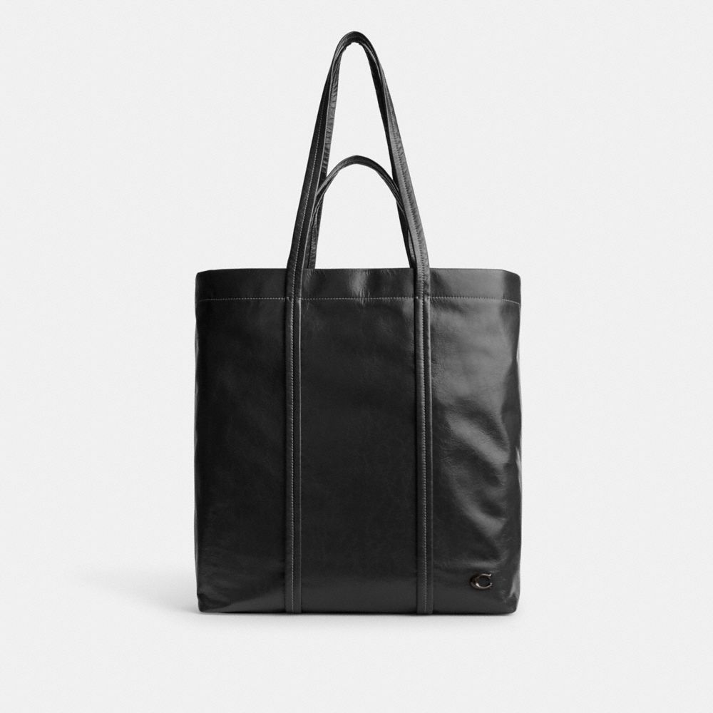 Black Coach Hall Tote Bag Men Totes & Duffles | 804QVLDMN