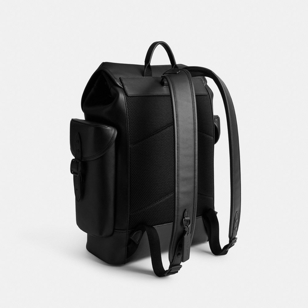 Black Coach Hitch Men Backpacks | 792ALGCUY