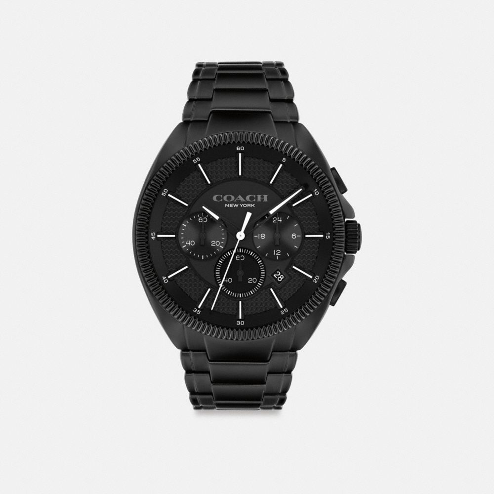 Black Coach Jackson Watch, 45 Mm Men Watches | 748OTXECN