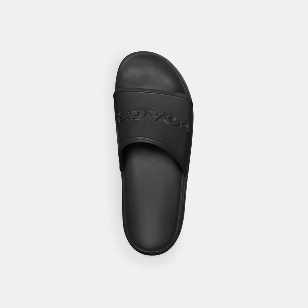 Black Coach Jesse Slide Men Sandals & Slides | 526EWUBPX