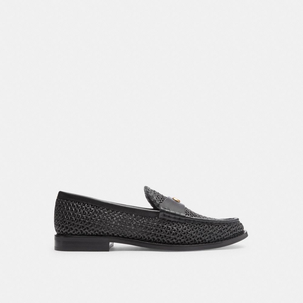 Black Coach Jolene Loafer Women Flats & Loafers | 143OSEMHP