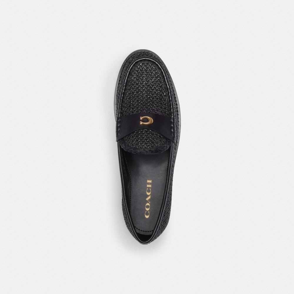 Black Coach Jolene Loafer Women Flats & Loafers | 143OSEMHP