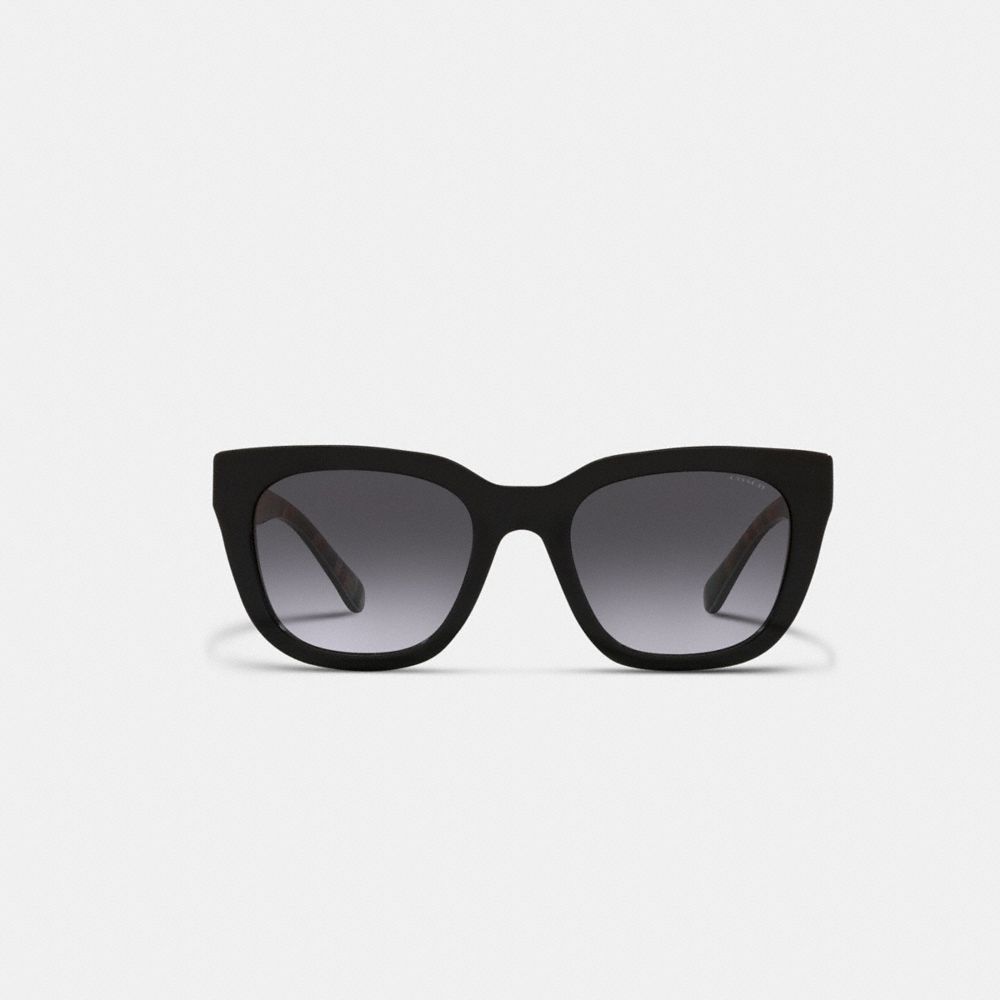 Black Coach Legacy Stripe Square Sunglasses Women Eyewear | 953OUAFWG