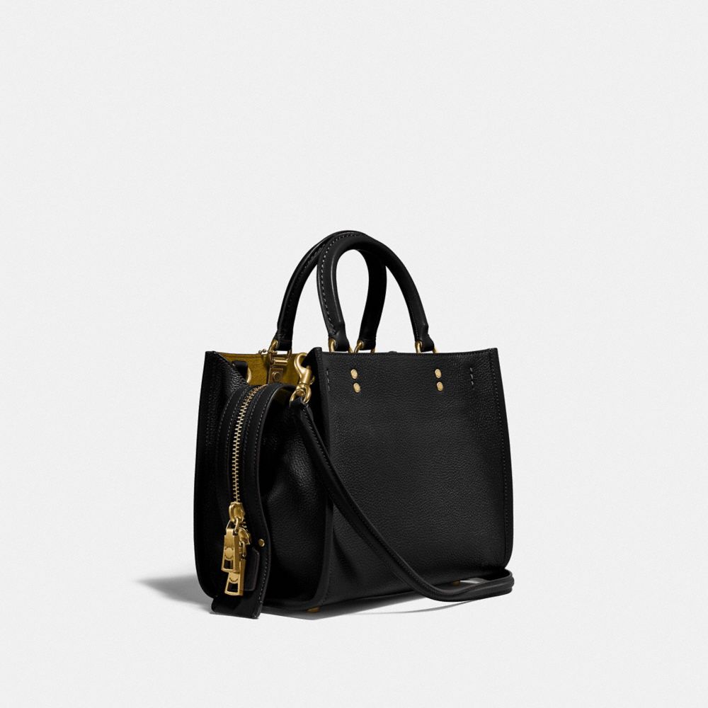 Black Coach Rogue Bag 25 Women Shoulder Bags & Hobos | 736TONQHY