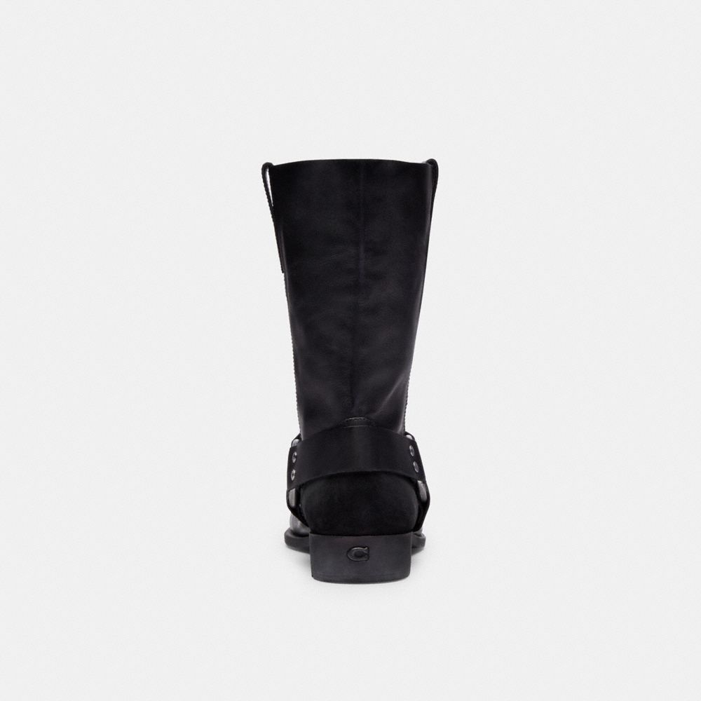 Black Coach Tara Biker Boot Women Boots | 567BJXKYD