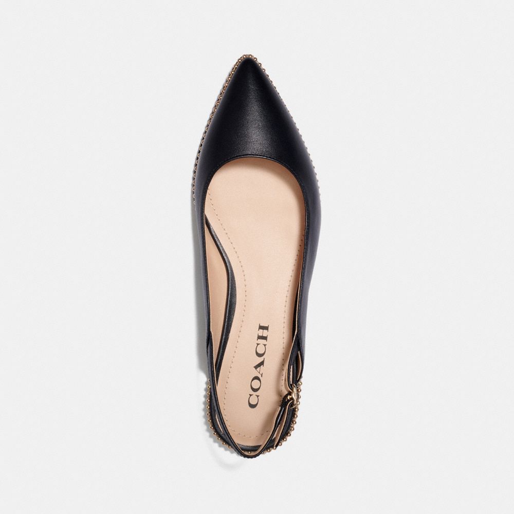 Black Coach Vae Skimmer Women Flats & Loafers | 513LHOVER