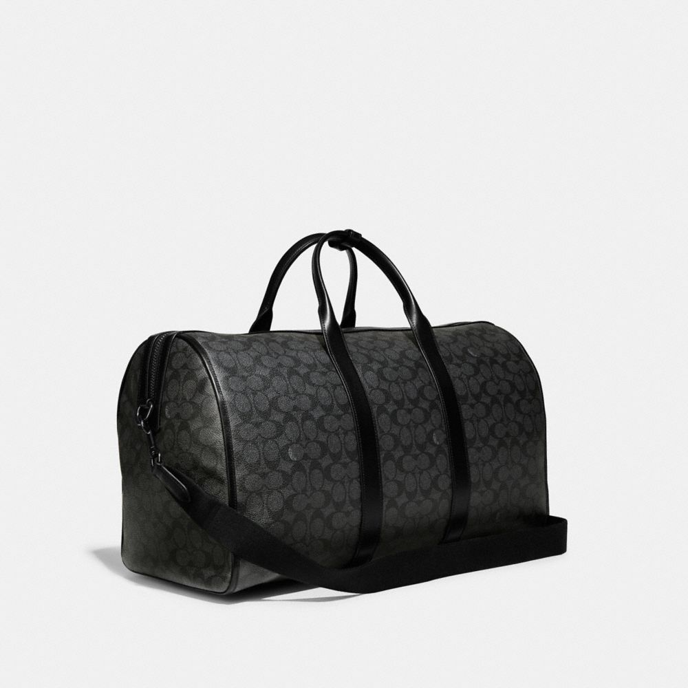 Black Copper / Grey Coach Gotham Duffle Bag In Signature Canvas Men Totes & Duffles | 063GAPNJQ