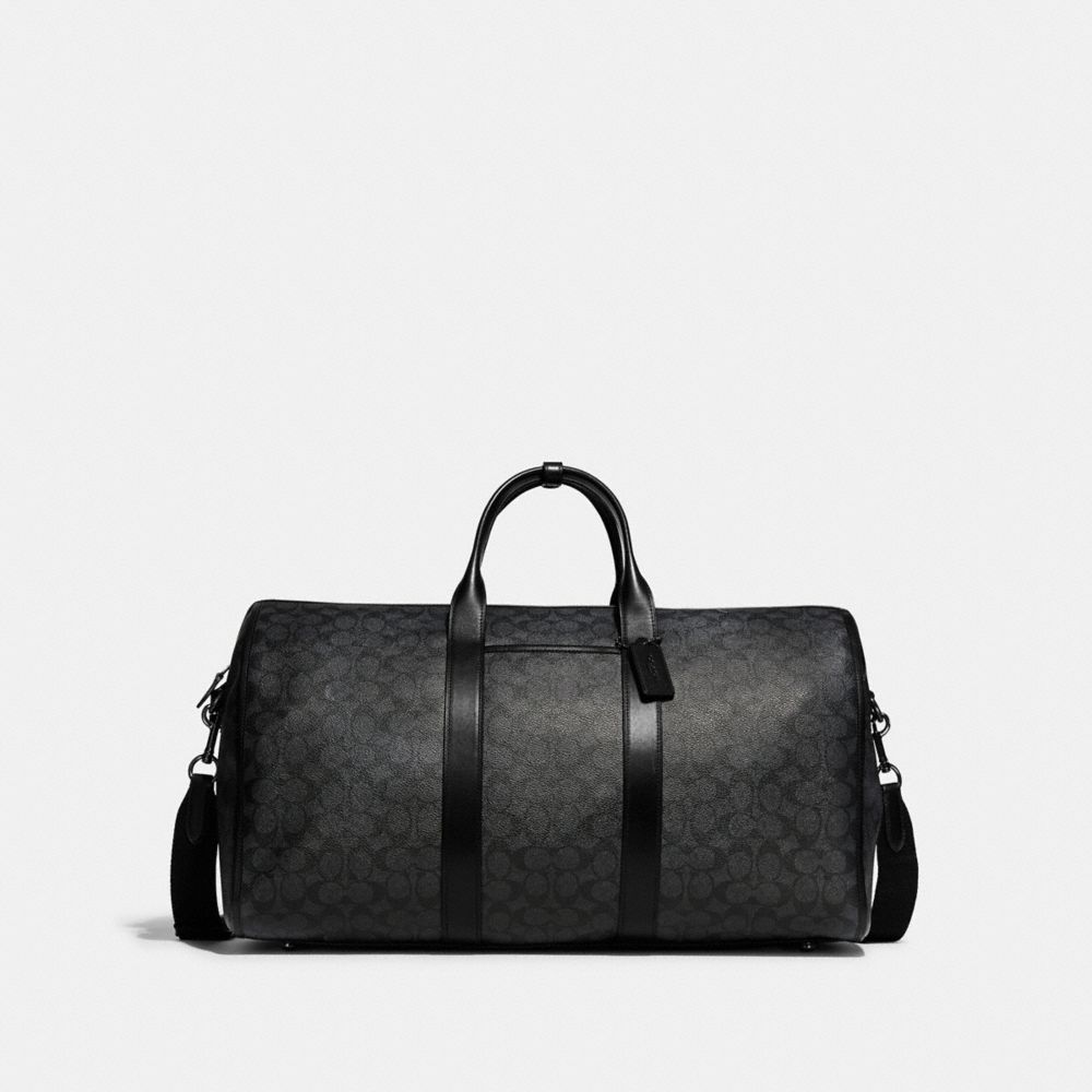 Black Copper / Grey Coach Gotham Duffle Bag In Signature Canvas Men Totes & Duffles | 063GAPNJQ