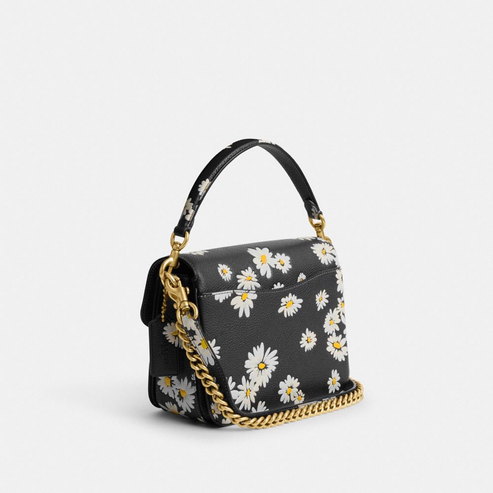 Black Multicolor Coach Cassie Crossbody Bag 19 With Floral Print Women Crossbody Bags | 394JFGLWV