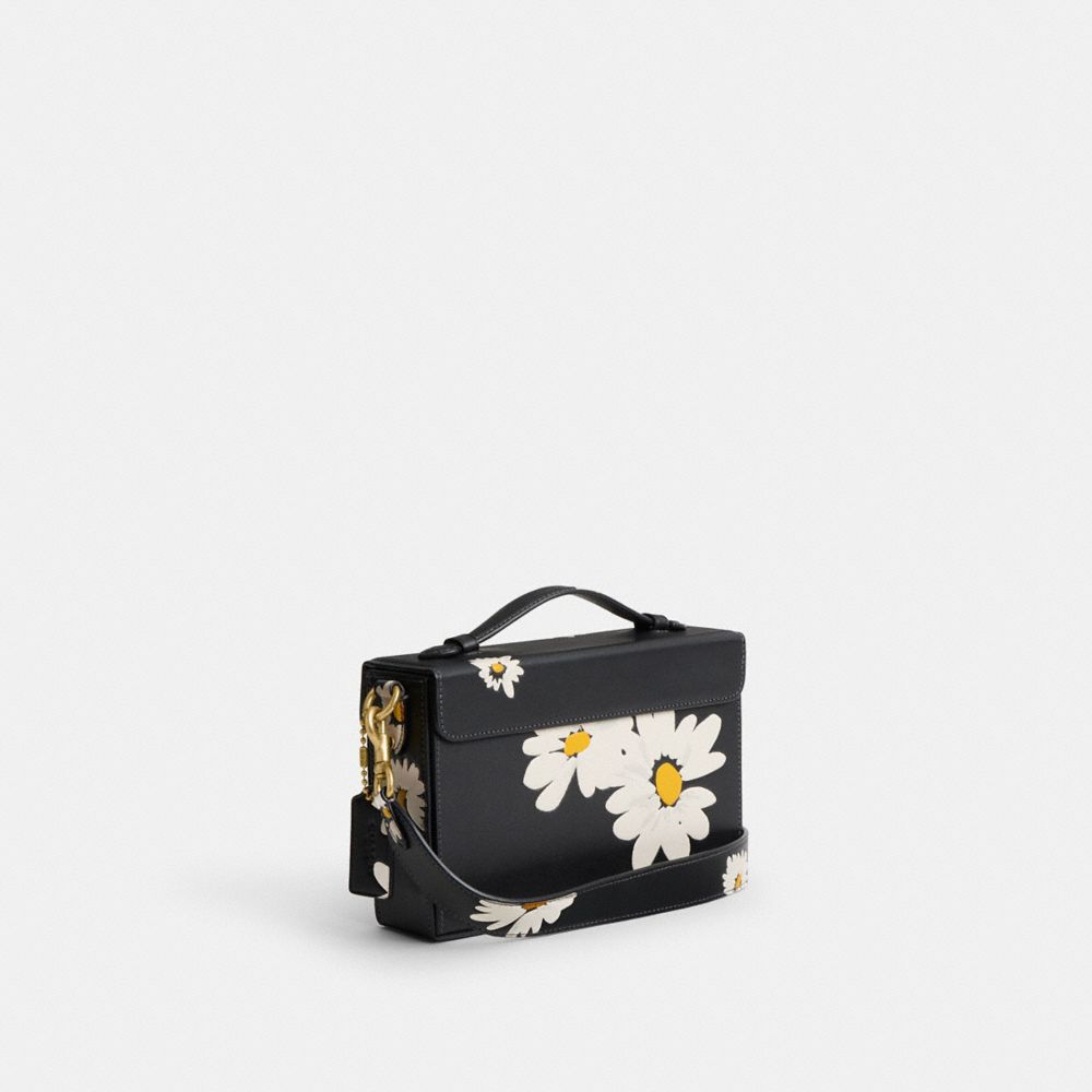 Black Multicolor Coach Tabby Box Bag With Floral Print Women Crossbody Bags | 264EZAUTS