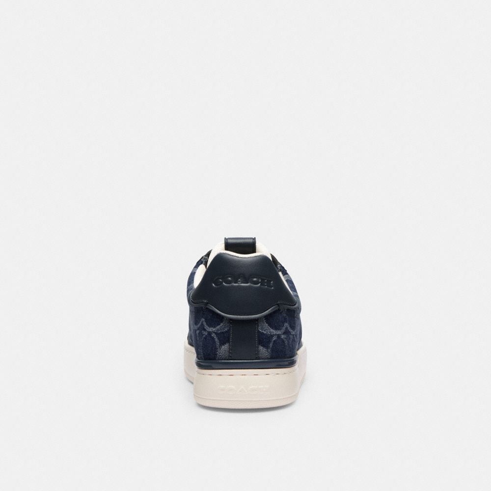 Blue Denim Coach Lowline Low Top In Signature Denim Women Sneakers | 034OZBAVY