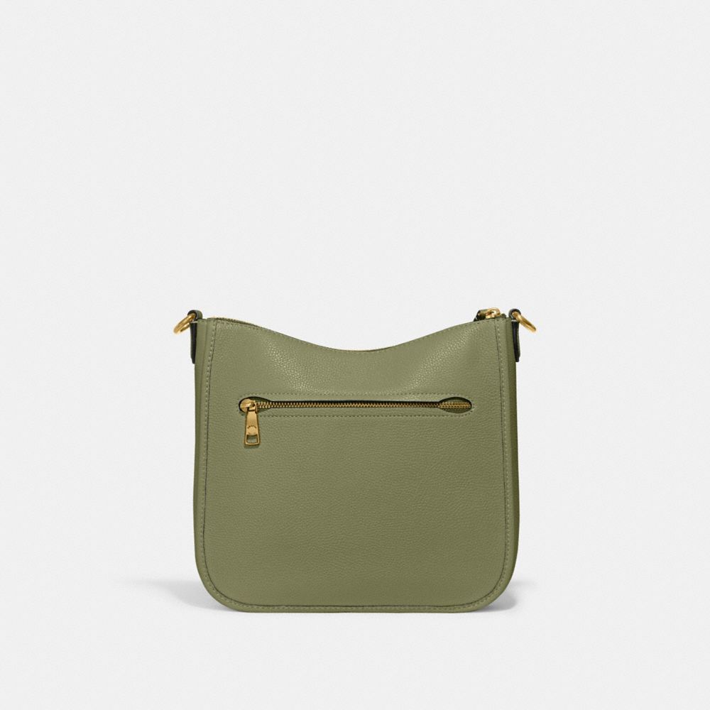 Brass/Moss Coach Chaise Women Crossbody Bags | 781FWXIBG