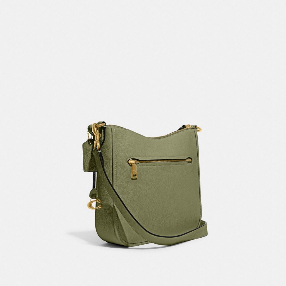 Brass/Moss Coach Chaise Women Crossbody Bags | 781FWXIBG