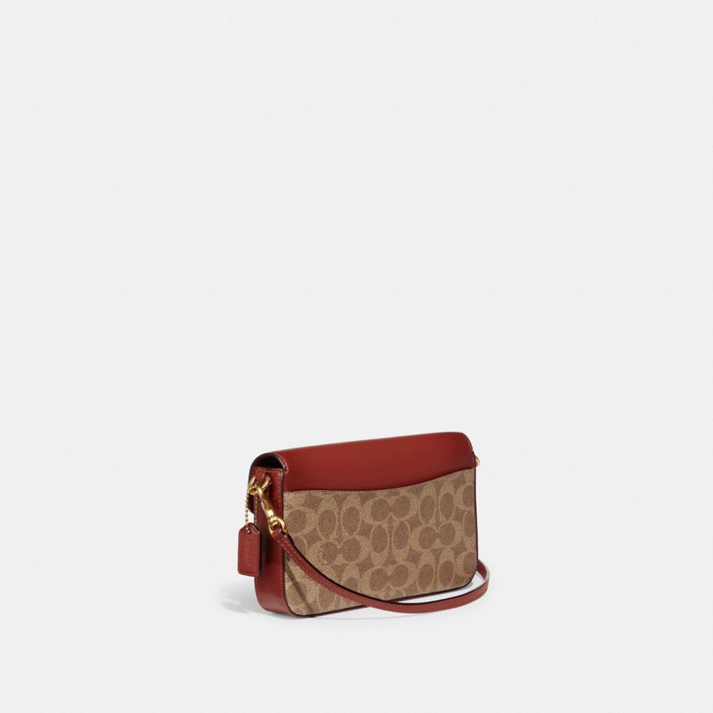 Brown / Red Coach Wyn Crossbody Bag In Signature Canvas Women Crossbody Bags | 861ZJUOCA