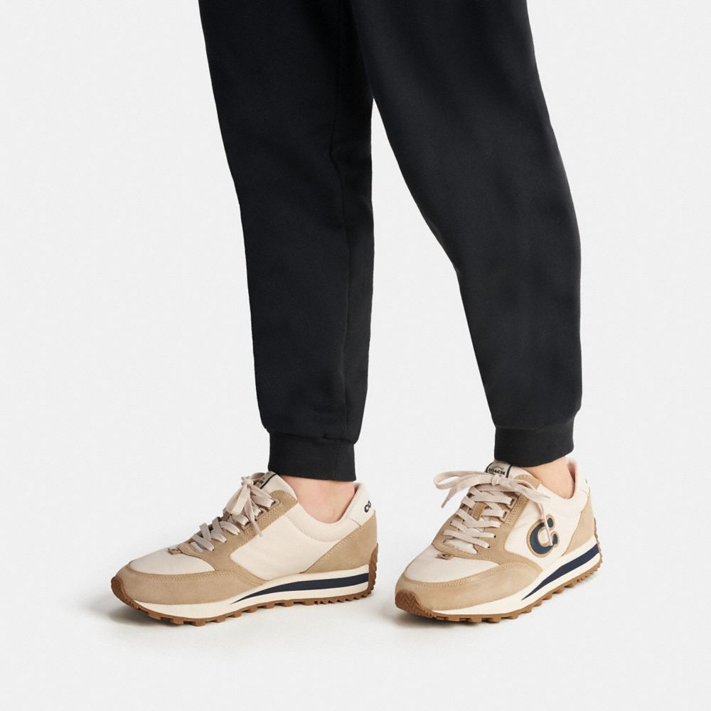 Chalk/Oat Coach Runner Men Sneakers | 018KUAFVP