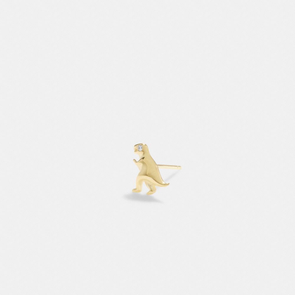 Gold Coach 14 K Gold Rexy Single Stud Earring Women Jewelry | 140HVKLBM