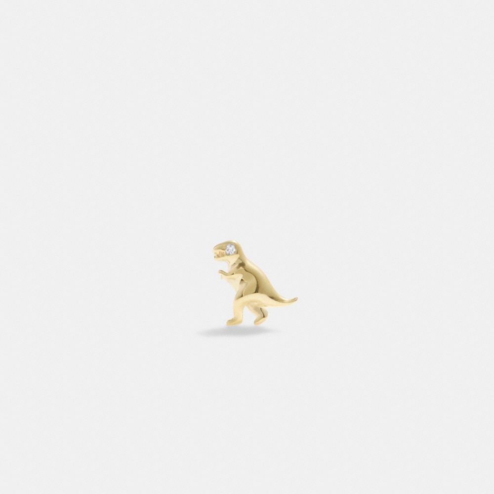 Gold Coach 14 K Gold Rexy Single Stud Earring Women Jewelry | 140HVKLBM