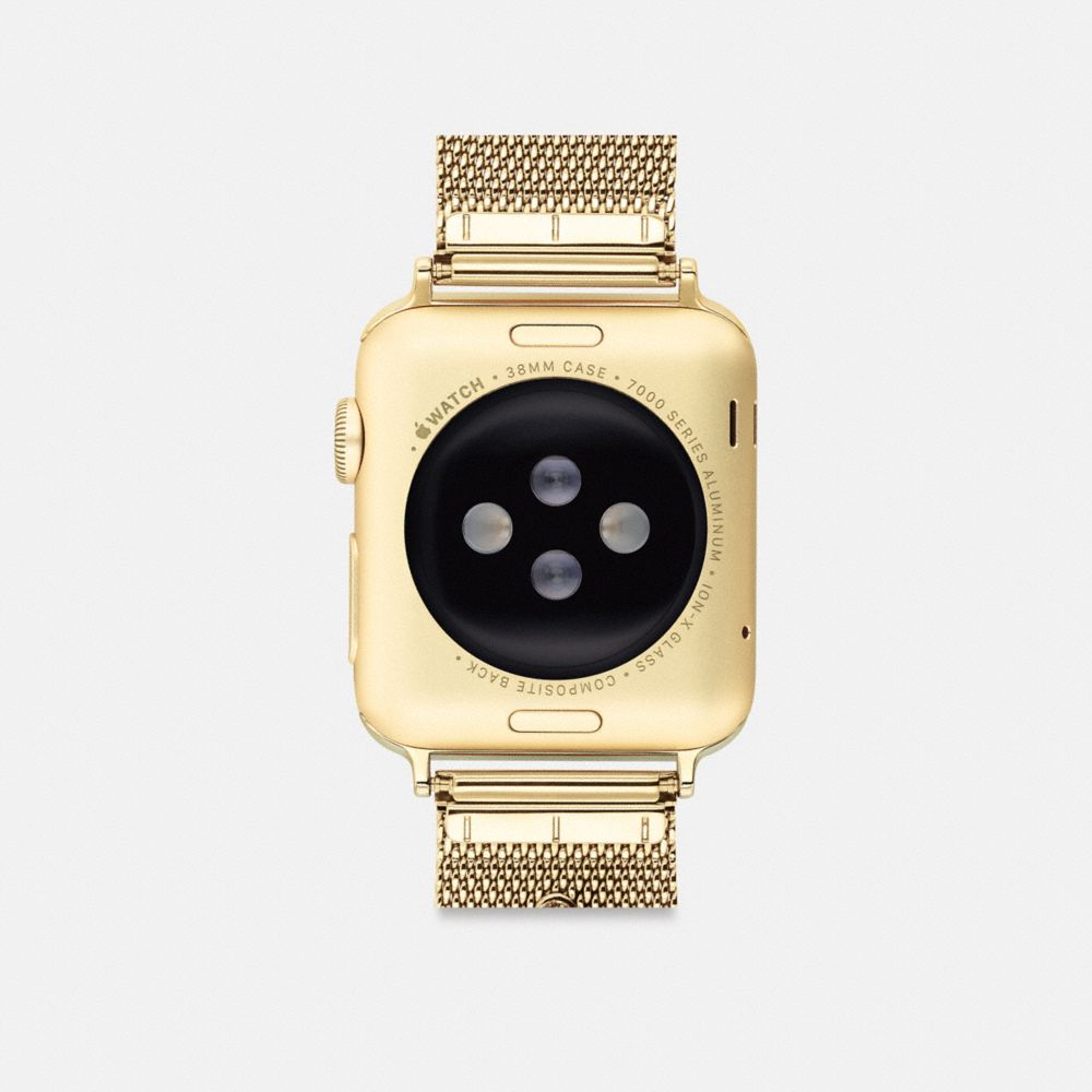 Gold Coach Apple Watch® Strap, 38 Mm, 40 Mm And 41 Mm Men Watches | 285SBEJPC