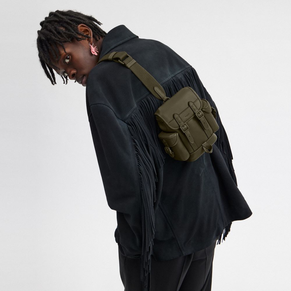 Green Coach Hitch Backpack 13 Men Messenger & Crossbody | 175CBTFJM