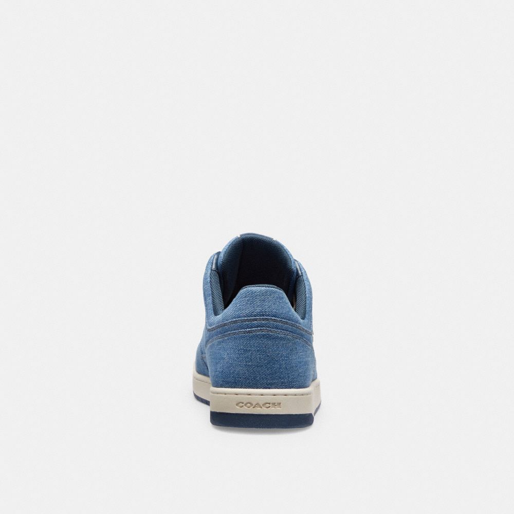 Indigo Denim Coach C201 Low Top Women Sneakers | 596QYWDNB