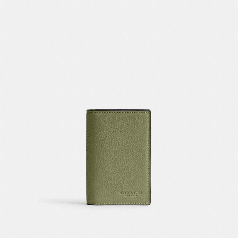 Moss Coach Bifold Card Case Men Card Cases & Money Clips | 106YCUFRX