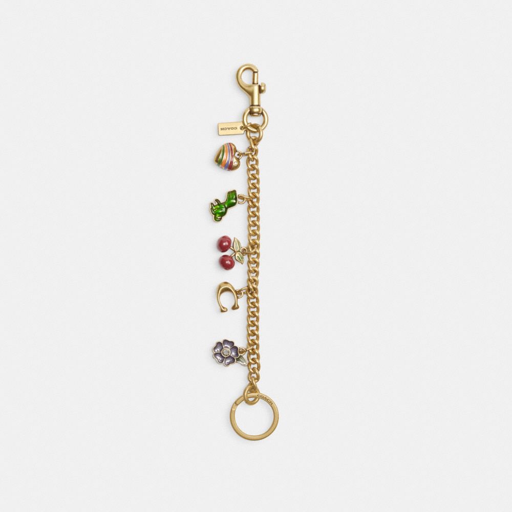 Multicolor Coach Motif Chain Bag Charm Women Straps, Charms, and Keyrings | 038OETYNP