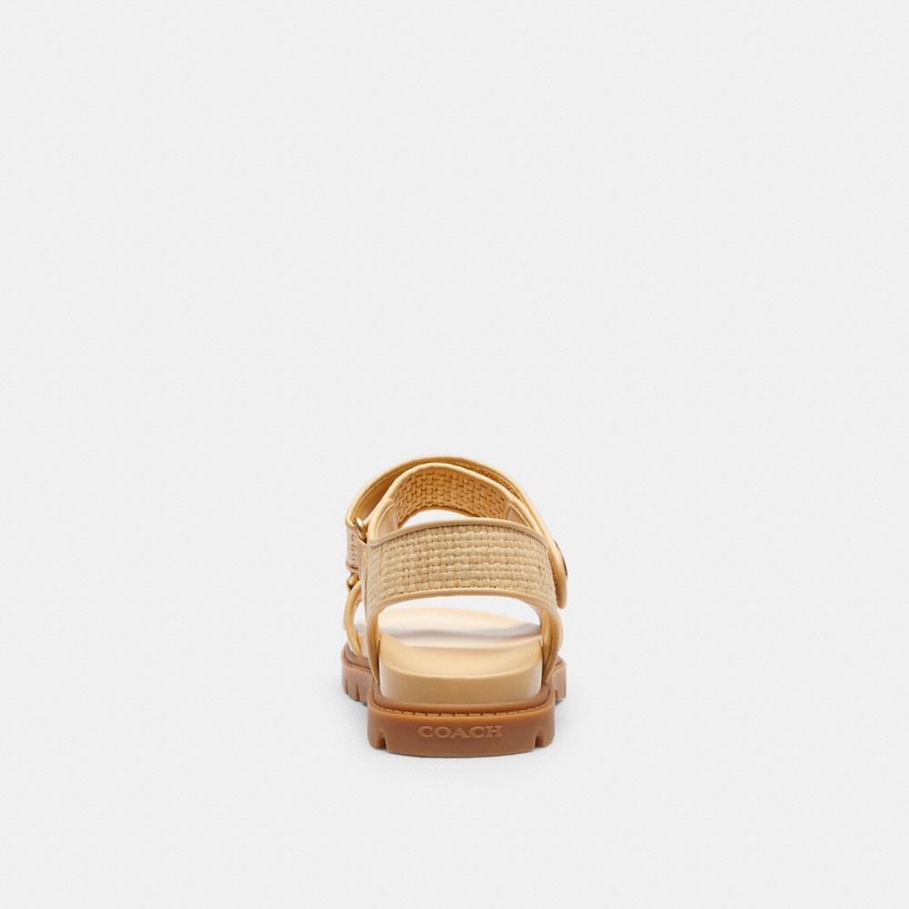 Natural Coach Brynn Sandal Women Sandals | 215LSTCUR